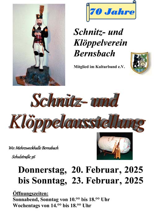 Schnitz- und Klöppelausstellung Bernsbach